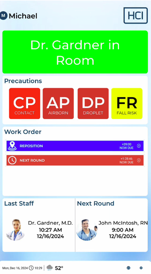 RTLS Door Sign