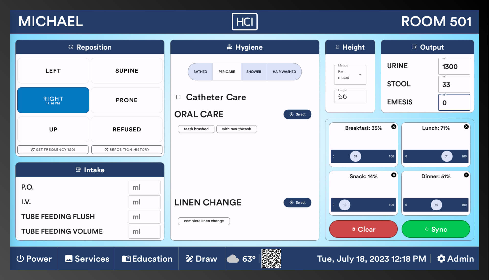 digital whiteboard - flowsheet