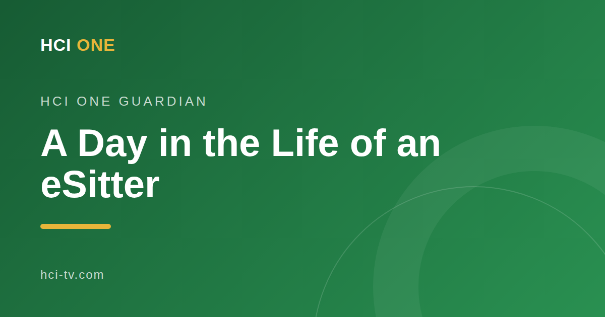 A Day in the Life of an eSitter — HCI ONE